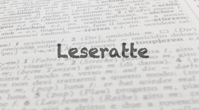 Parola del giorno “Leseratte”