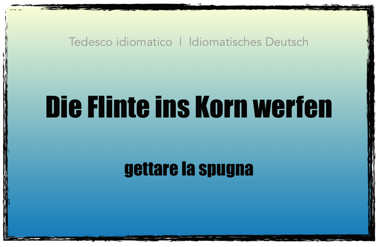 Die Flinte Ins Korn Werfen italianiaberlino.net