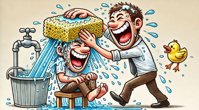 Modo di dire tedesco: “Jemandem den Kopf waschen”