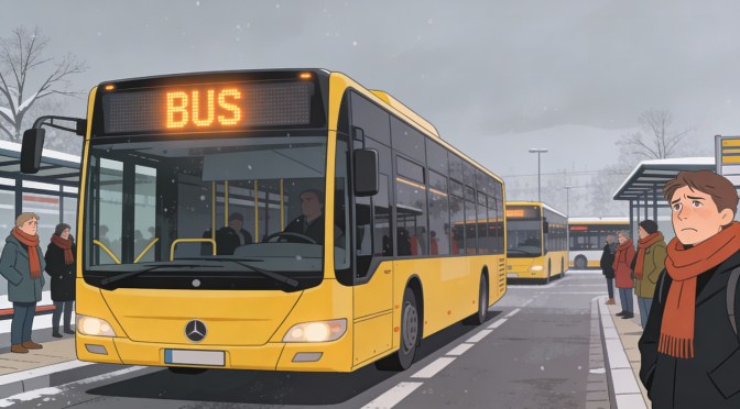 I bus in servizio nonostante lo sciopero del 2 febbraio